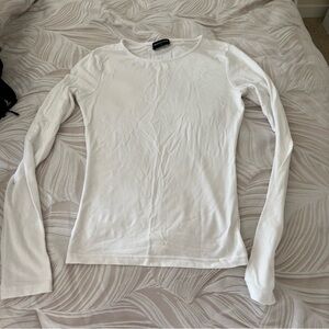 White Fox Boutique White Long Sleeve Tee